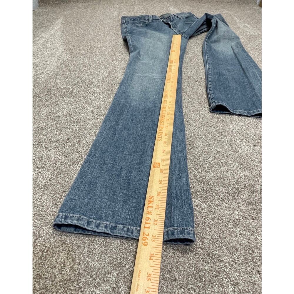 Y2K Indie Sleaze 2000s Converse One Star Low Rise Flare Jeans Size 6 Faded Blue - Picture 11 of 12